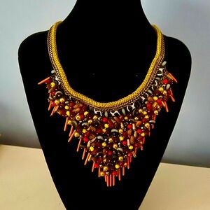 Zara Beaded Statement Necklace